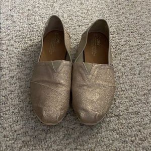 Gold Sparkly Toms
